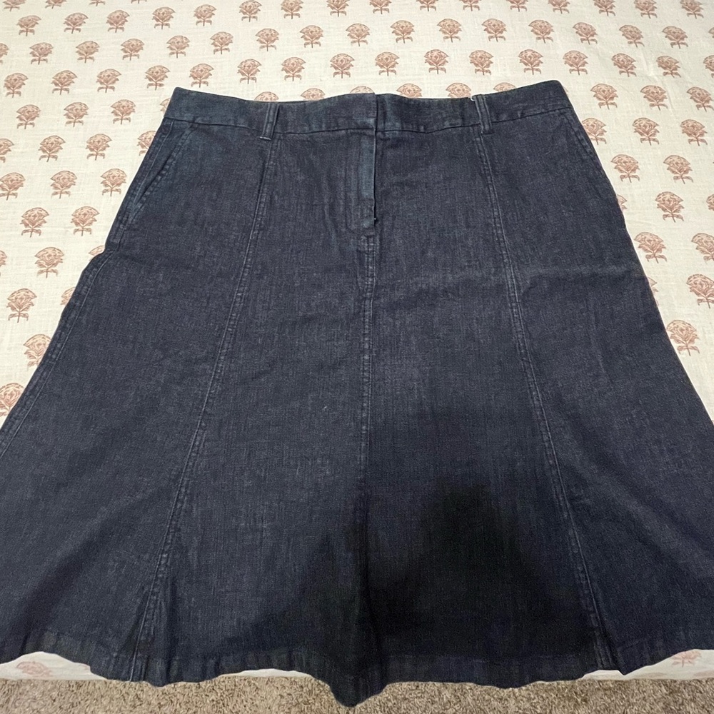 LL Bean Flared Denim Skirt sz 20